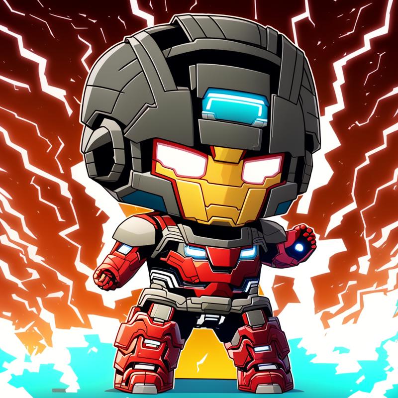 13858-511414659-masterpiece, Iron Man standing menacingly on a dark background with lightnings behind him, thick black outline.png